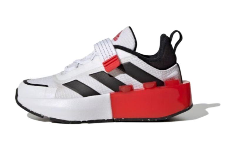 Детские кроссовки LEGO x adidas Tech Rnr (бело-черно-красные)