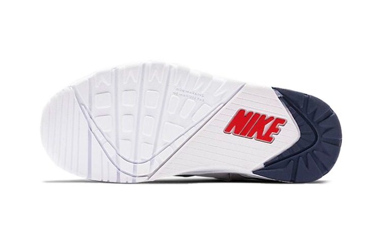 Детские кроссовки Nike Air Trainer 3 (серо-красно-сине-белые) — Серый / красный / синий / белый — фото 7