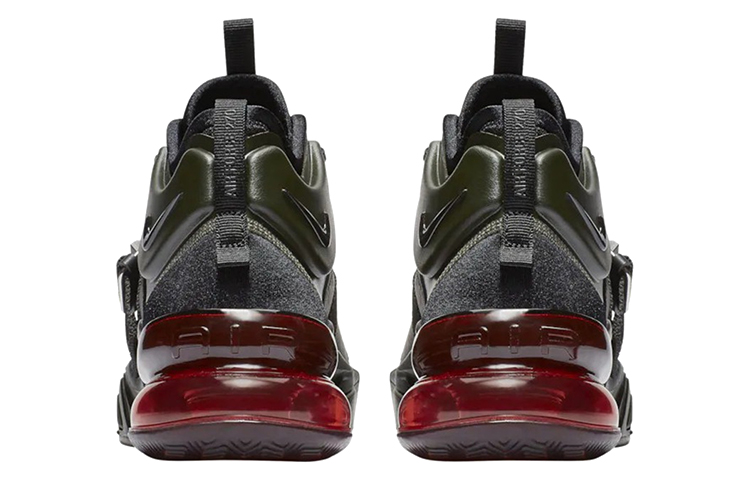 Кроссовки Nike Air Force 270 GS (черно-красные) — фото 4