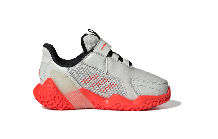 Детские кроссовки adidas 4Uture (серый / оранжевый) — фото 3