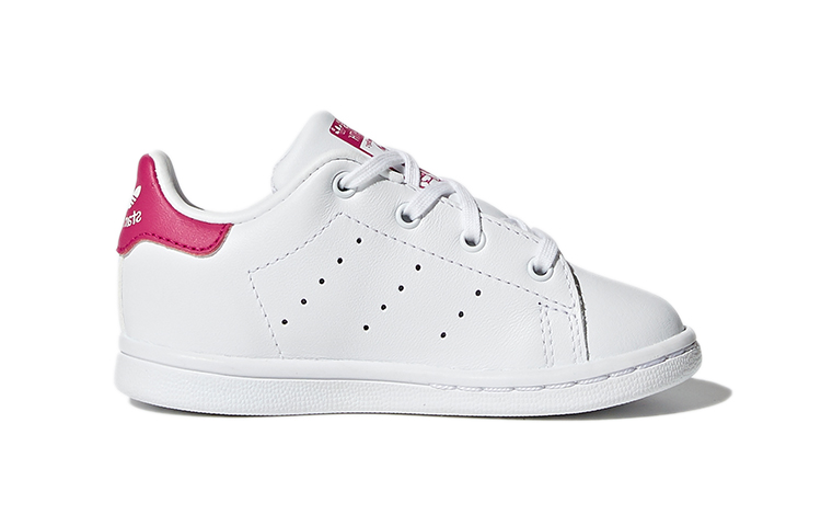 Детские кроссовки adidas STAN SMITH I (белый / красный) — фото 3