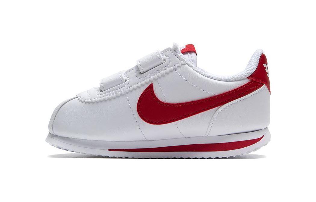 Детские кроссовки Nike Cortez Basic SL (бело-красные)