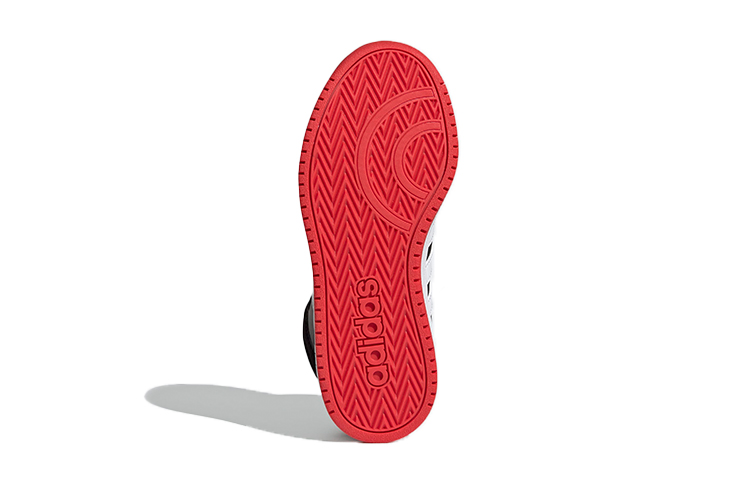 Детские кроссовки adidas neo Hoops 2.0 (черно-бело-красные) — фото 7