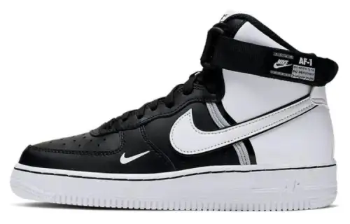 Nike Air Force 1 High LV8 2 'Black White' GS