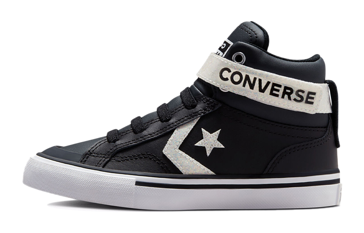 Детские кеды Converse Pro Blaze Strap (черно-белые)