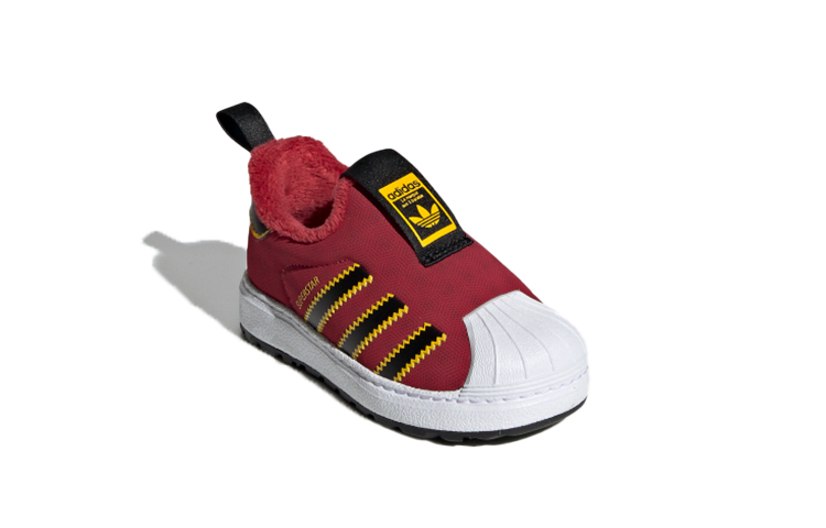 Детские кроссовки adidas originals SUPERSTAR 360 (красно-бело-черные) — Красный / белый / чёрный — фото 4