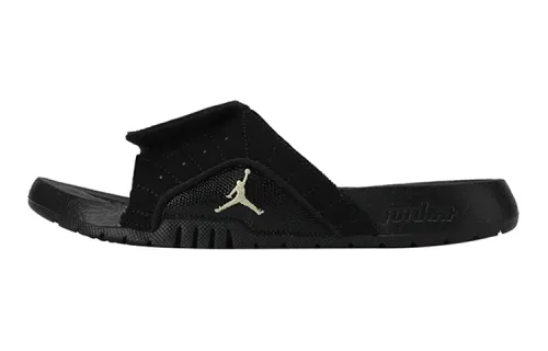 Air Jordan Hydro 12 Slide Black Metallic Gold GS