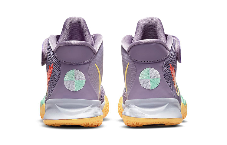 Детские кроссовки Nike Kyrie 7 "Daybreak" 7 (фиолетово-желтые) — фото 6