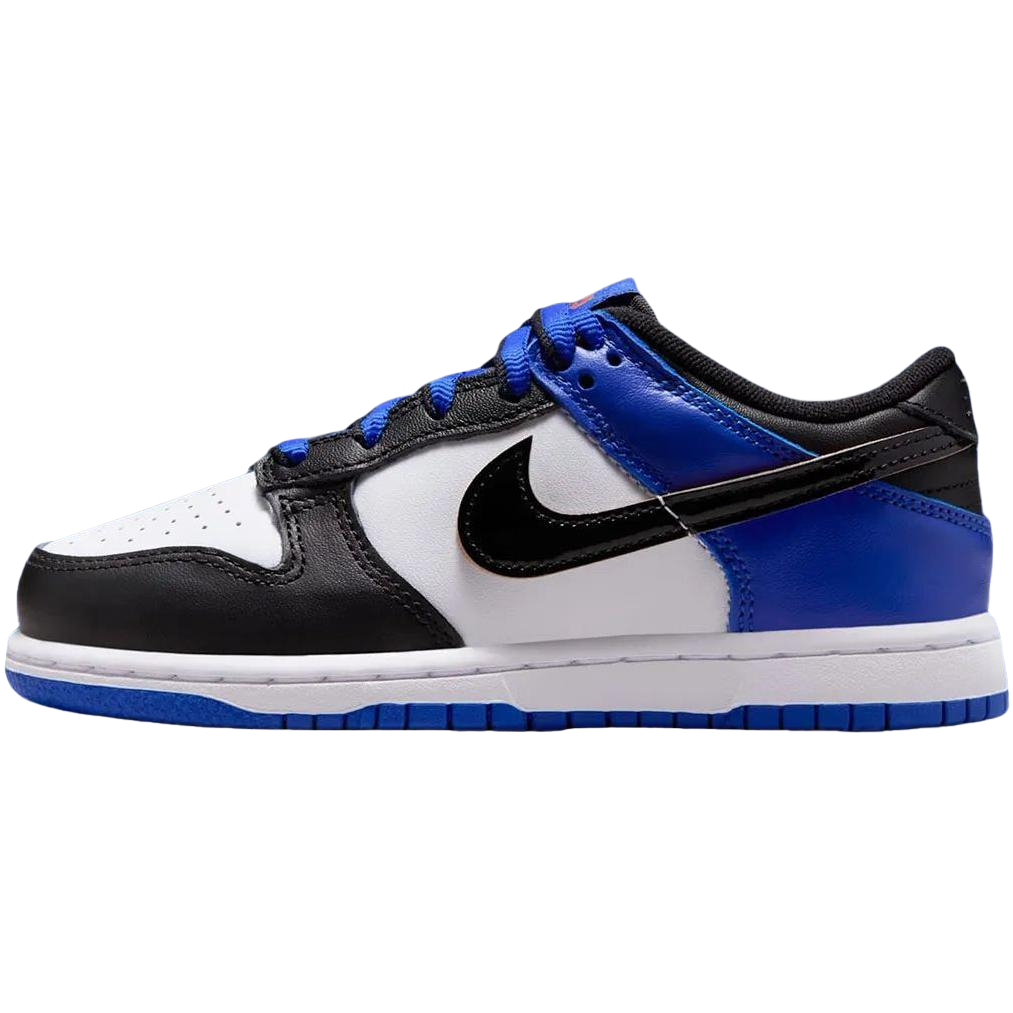 Детские кеды Nike Dunk Low Knicks (черно-бело-синие)