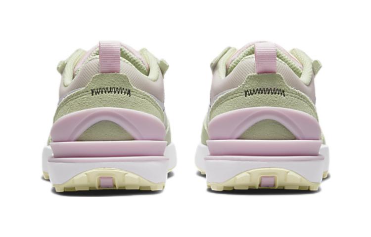 Детские кроссовки Nike Waffle One (розово-зеленые) — 泡沫粉/蜜瓜绿/椰奶色/白色 — фото 7