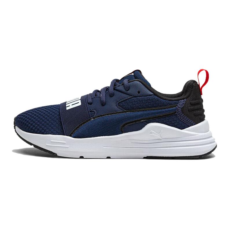 Детские кроссовки PUMA Wired Run Pure (сине-черно-белые)