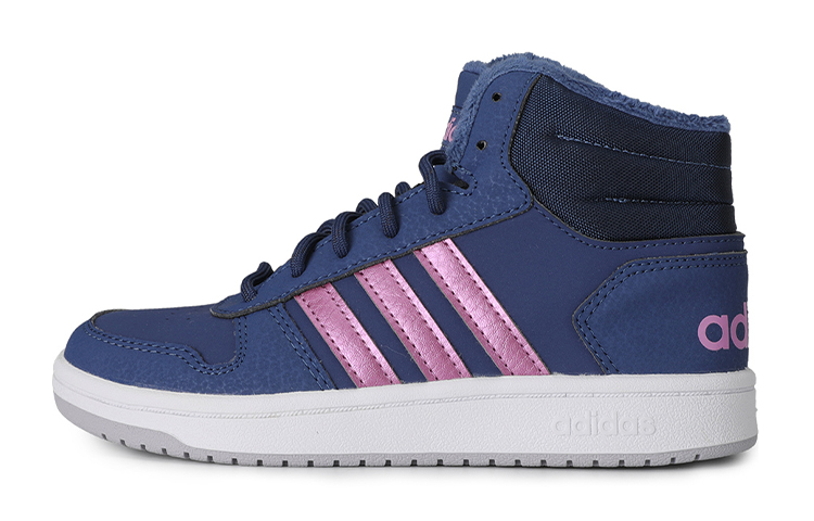 Детские кроссовки adidas neo Hoops 2.0 (сине-фиолетовые)