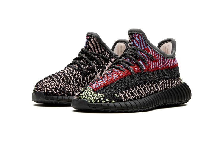 Детские кроссовки adidas originals Yeezy Boost 350 V2 "Yecheil" (многоцветные) — фото 4