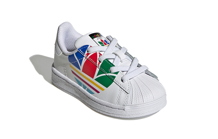 Кеды adidas originals Superstar Pure EI TD (бело-красно-зеленые) — фото 4