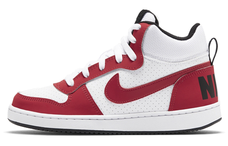Кроссовки Nike NikeCourt Borough Mid (бело-красные)