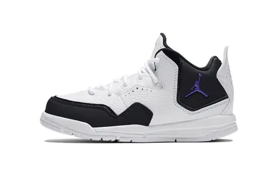 Jordan Courtside 23 Concord Slip Resistant Cushioning Abrasion Resistant Mid top Children's Basketball Shoes