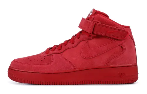 Nike Air Force 1 Mid Red Suede GS