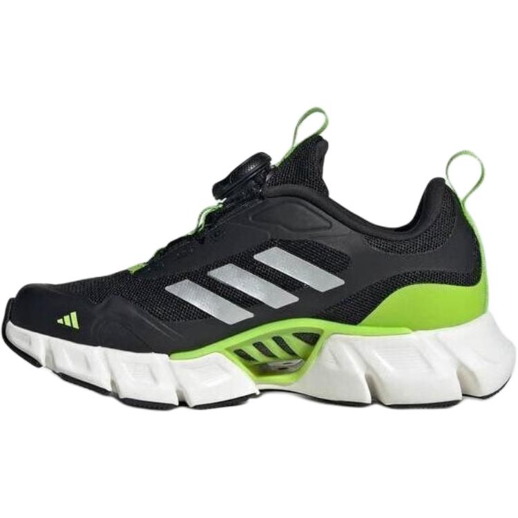 Детские кроссовки adidas (черно-зеленые)