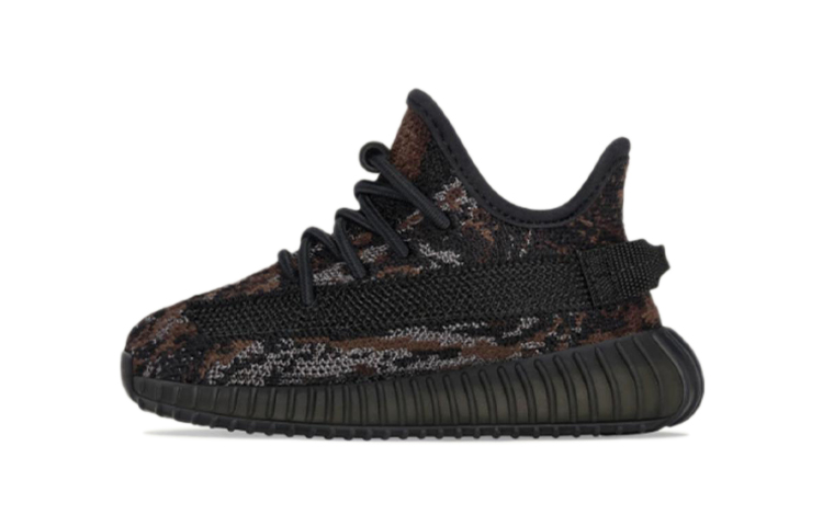 Adidas originals Yeezy Boost 350 V2 Dark Greymon\"MX Rock\" Low-top Running Shoes Black Infants and Toddlers