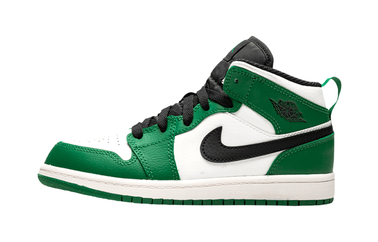 Кроссовки Jordan Air Jordan 1 Mid SE (бело-зеленые)