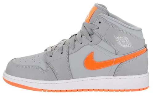 Jordan 1 Mid Bright Citrus Gray