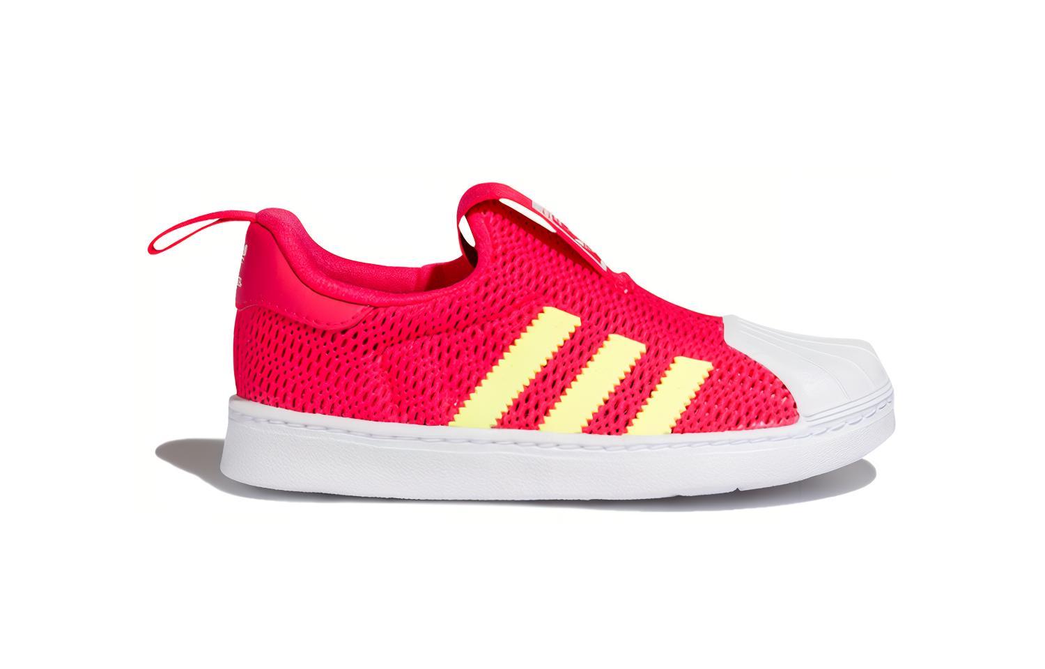 Детские кроссовки adidas originals Superstar 360 I (красно-желто-белые) — фото 2
