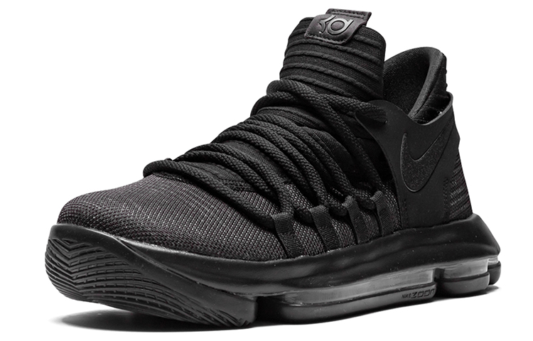 Мужские кроссовки Nike KD 10 (черные) — фото 2