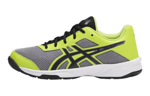 Asics Gel-Tactic Comfortable Volleyball Shoes Wear-Resistant Children's Training Shoes Gray Yellow Youth