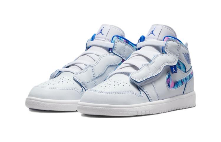 Детские кроссовки Jordan Air Jordan 1 mid alt se (бело-синий) — 白色/皇家蓝/黑 — фото 4