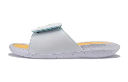 Jordan Hydro 6 Slip Resistant Cushioning Abrasion Resistant Unisex Outdoor Slippers White Gray Yellow Green