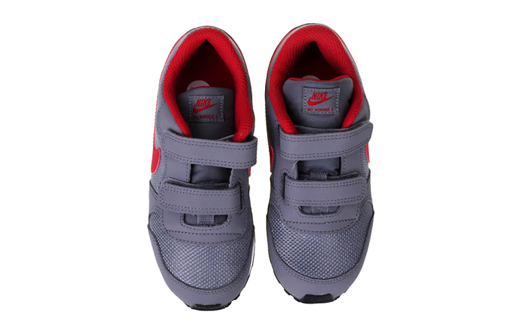 Детские кроссовки Nike MD Runner 2 (серо-красные) — Серый / красный — фото 6