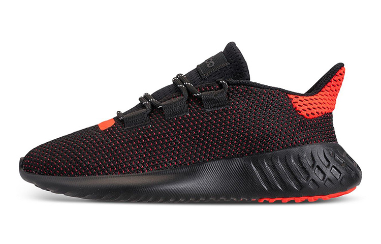 Кроссовки adidas originals Tubular Dusk J (черно-оранжевые)