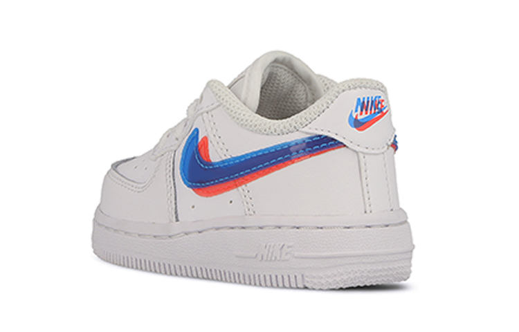 Детские кроссовки Nike Air Force 1 (красно-сине-белые) — Красный / синий / белый — фото 7