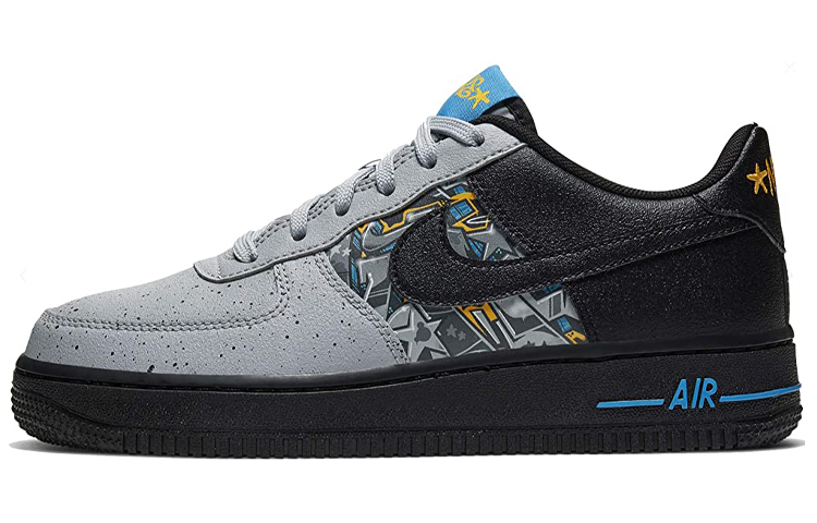 Кеды Nike Air Force 1 LV8 Graffiti Graphics (черно-серые)