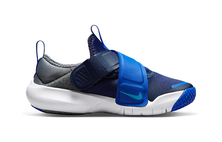 Детские кроссовки Nike Flex Advance (серо-синие) — 深藏青/游戏宝蓝/冷灰/激光蓝 — фото 4