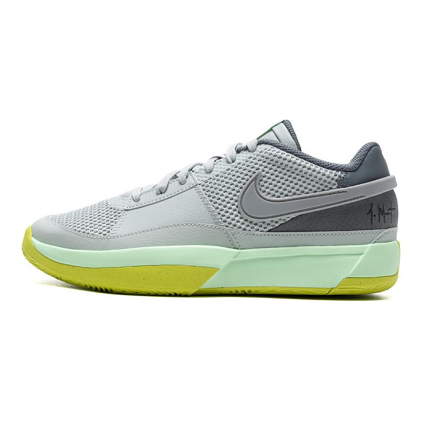 Nike Ja 1 Morant generation, comfortable and versatile, non-slip, wear-resistant and breathable, low-top basketball shoes, gray green