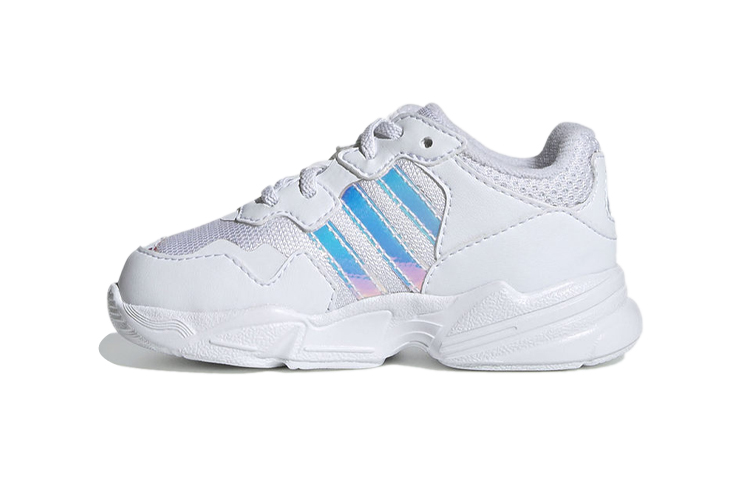 Детские кроссовки adidas Yung-96 El I (бело-синие)