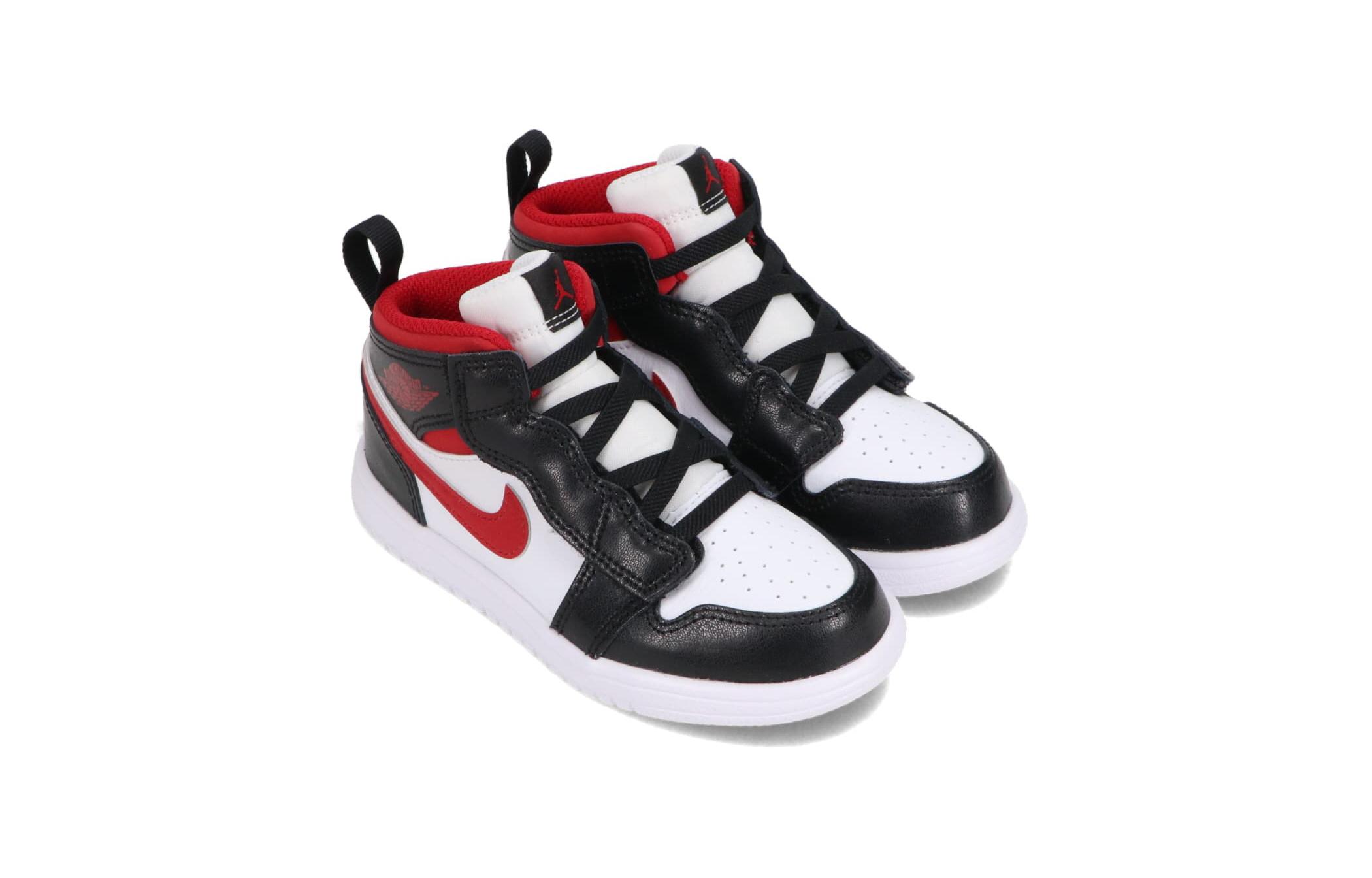 Кроссовки Jordan Air Jordan 1 TD (черный / белый / красный) — Чёрный / белый / красный — фото 3