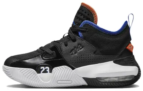 Jordan Stay Loyal 2 Cushioning Slip Resistant Mid top Vintage Basketball Shoes Black White Unisex