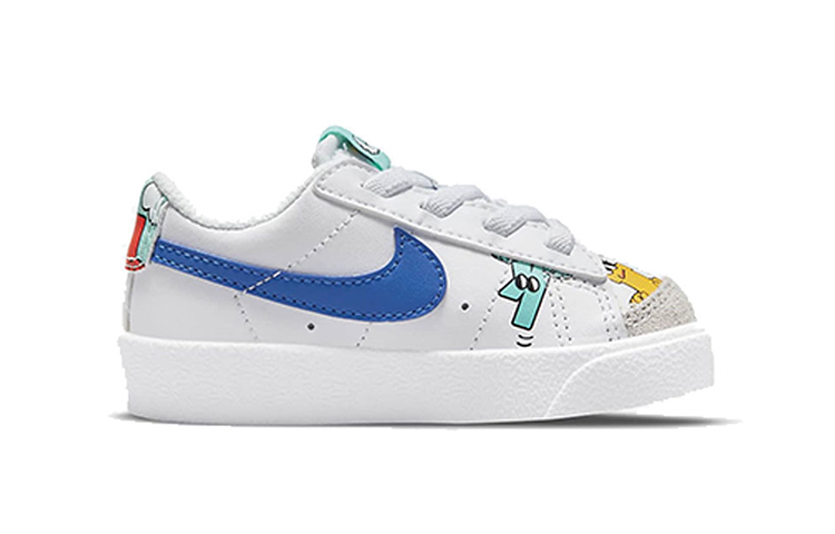 Кеды Nike Blazer 77 (бело-красно-синий) — фото 3