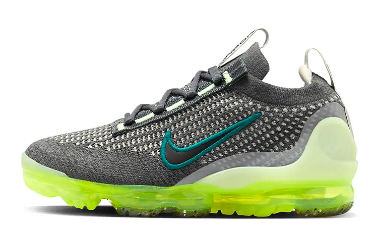 Nike Air VaporMax 2021 Flyknit GS 'Dark Grey Barely Volt'