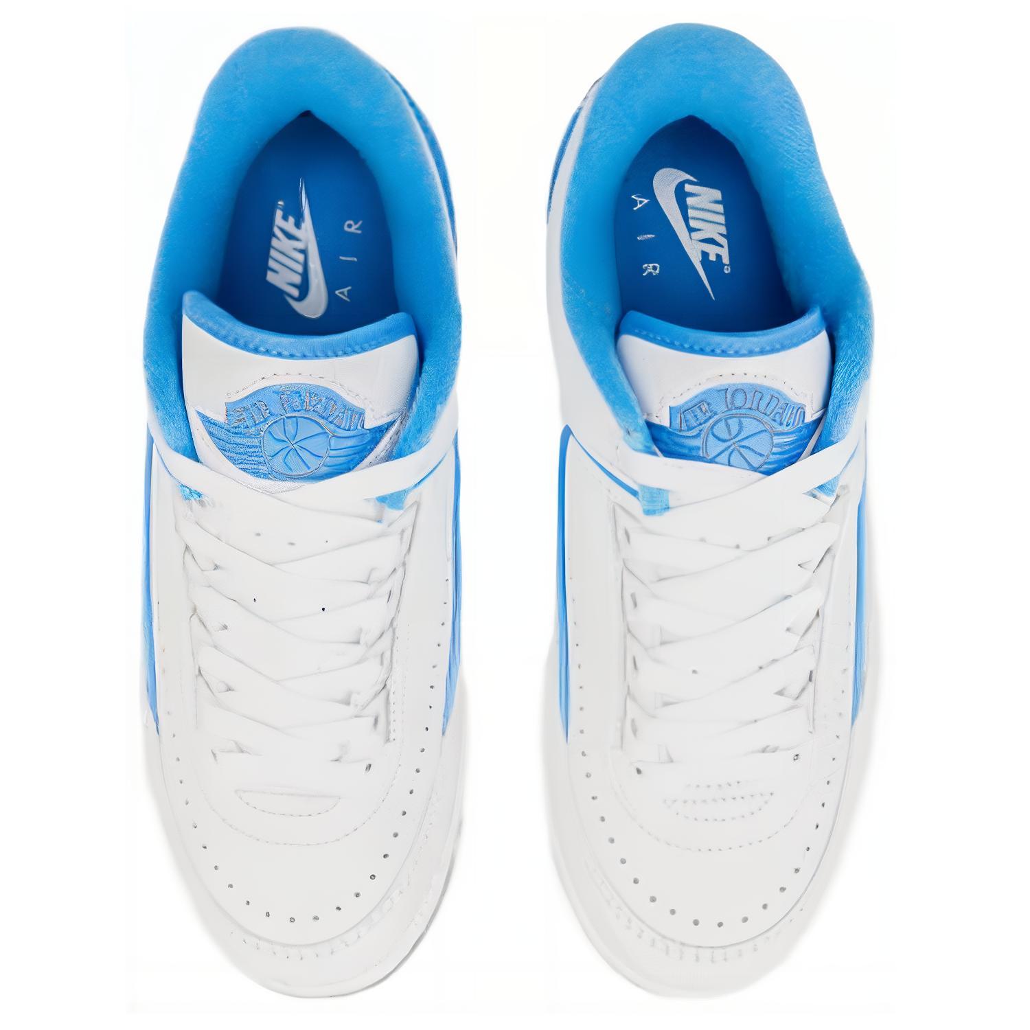 Унисекс кроссовки Jordan JordanAir Jordan 2 GS (бело-синий) — фото 6