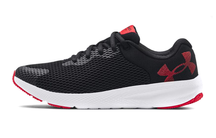 Детские кроссовки Under Armour Charged Pursuit 2 Big (черно-красные)