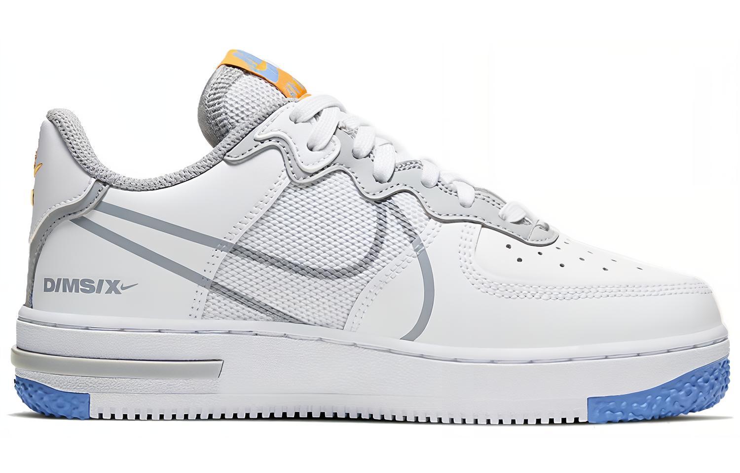 Кеды Nike NikeAir Force 1 React GS (бело-синяя) — фото 4