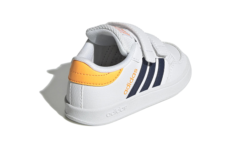 Детские кеды adidas Breaknet (бело-желтые) — Белый / жёлтый — фото 6