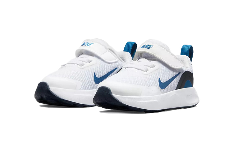 Детские кроссовки Nike Wearallday (бело-синий) — фото 4