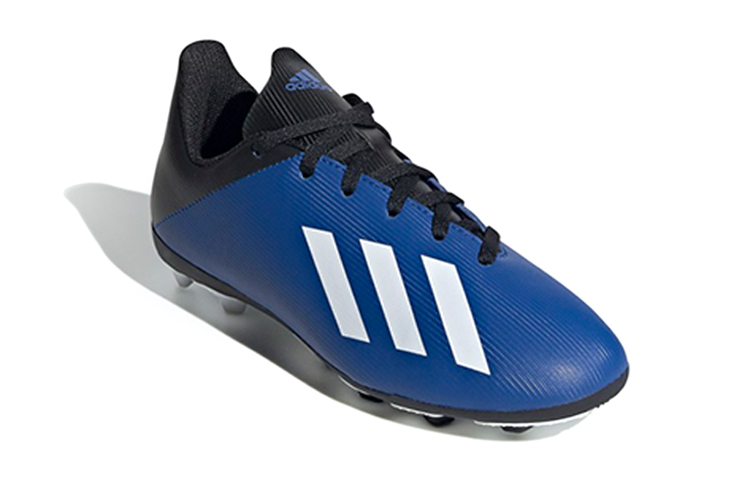 Детские бутсы adidas X 19.4 Flexible Ground Cleats (сине-черные) — Синий / чёрный — фото 4