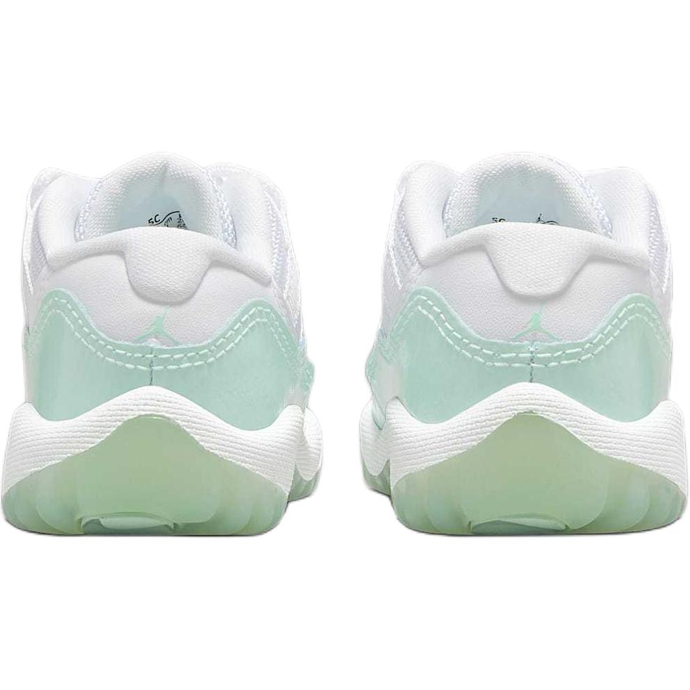 Кроссовки Jordan Air Jordan 11 Retro (бело-зеленые) — Белыйзелёный — фото 6