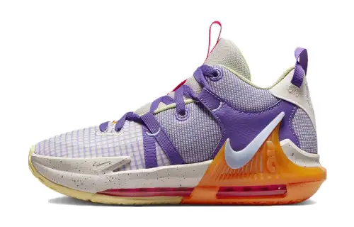 Nike LeBron Witness 7 Action Grape Vivid Orange GS