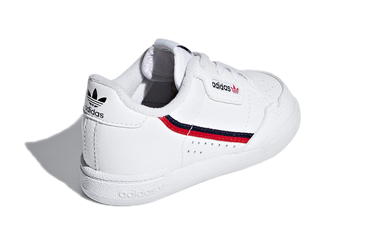 Детские кеды adidas originals Continental 80 (белый / красный / черный) — Белый / красный / чёрный — фото 6
